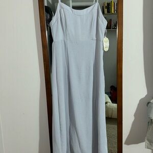 Light Blue Altard State Fitted Midi Dress NWT